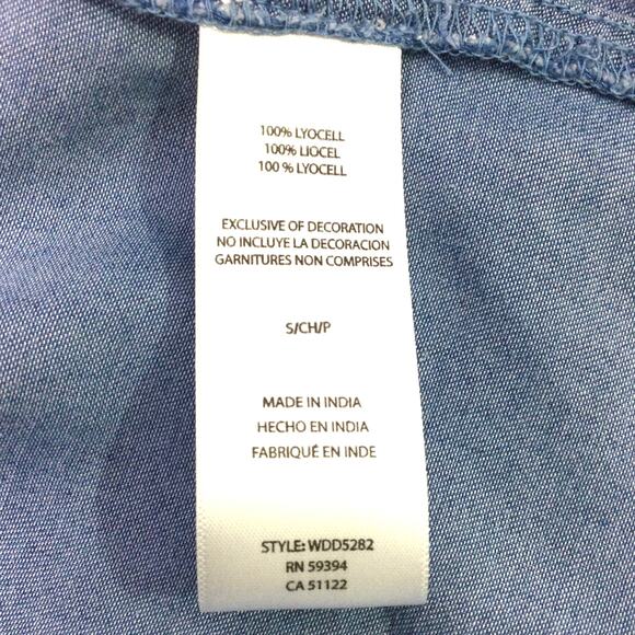 BeachLunchLounge Collection Boho Embroidered Balloon Sleeve Tiered Dress S - Picture 10 of 15